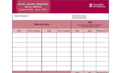 La necessitat de l’etiqueta reglamentària en la inspecció de generadors de fred i calor